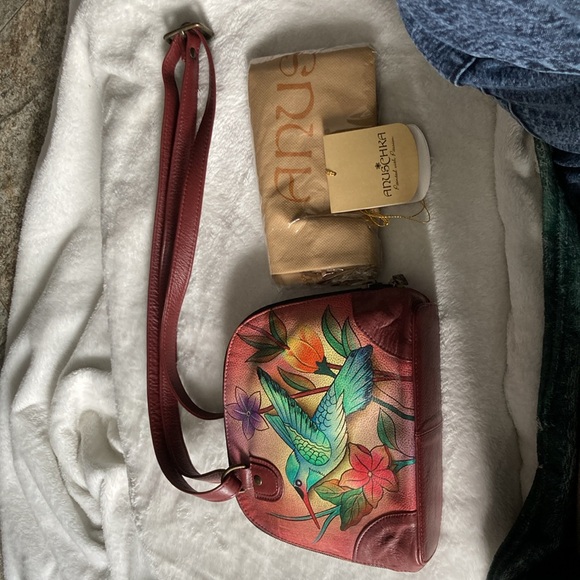 Anuschka leather small hummingbird crossbody - Picture 2 of 5